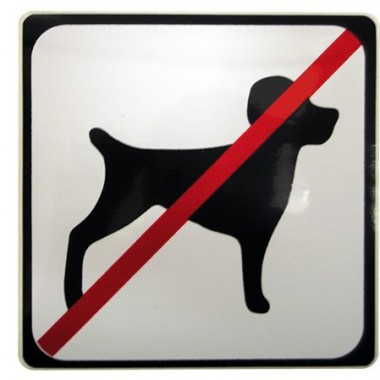 Symbole chien interdit