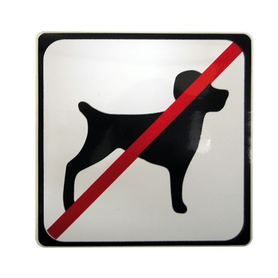 Symbole chien interdit