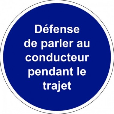 Symbole Défense de parler au