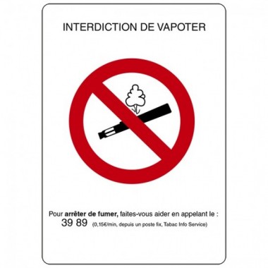 Symbole Interdiction de vapoter