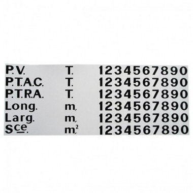 Plaque de Tare