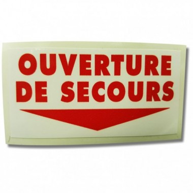 Ouverture de secours