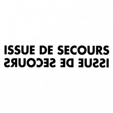 Issue de secours noir