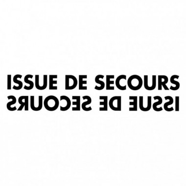 Issue de secours noir