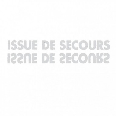 Issue de secours blanc