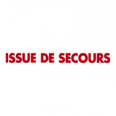 Issue de secours rouge