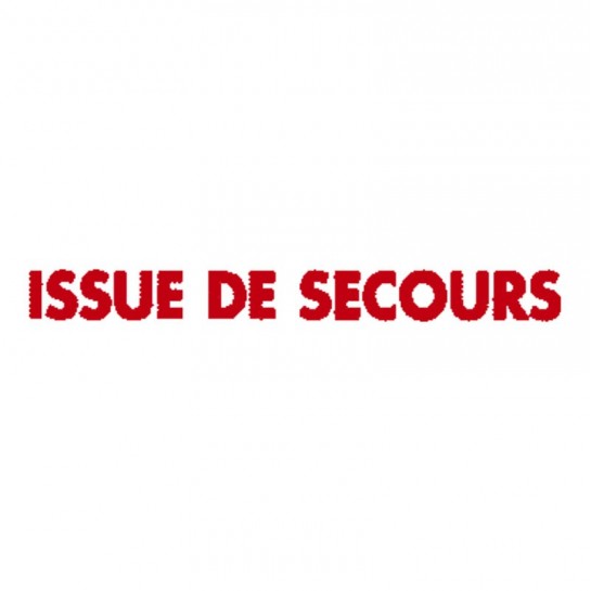 Issue de secours rouge