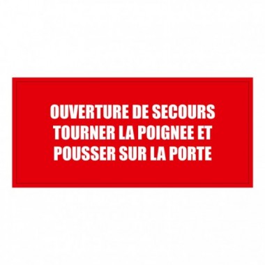 Ouverture de secours