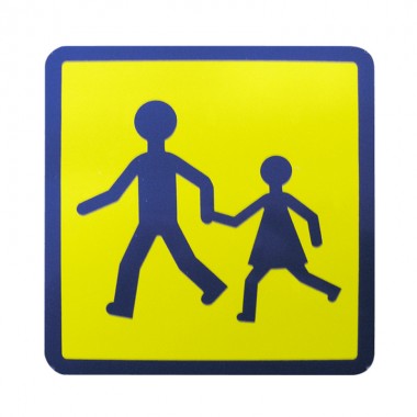 Plaque transport d'enfants adhésive